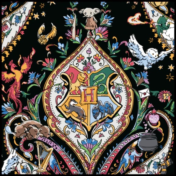 Vera Bradley Harry Potter Soft FRINGE SCARF Friends of Hogwarts NEW WITH TAGS - Picture 2 of 13